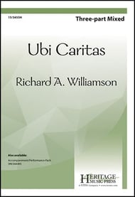 Ubi Caritas Three-Part Mixed choral sheet music cover Thumbnail